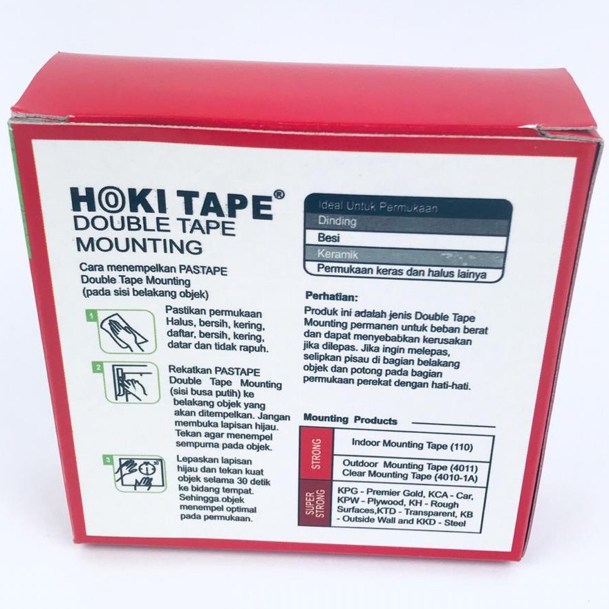 Hoki Tape / Isolasi / Pas Double Tape Busa / 24mm x 1,5y x 1,5mm