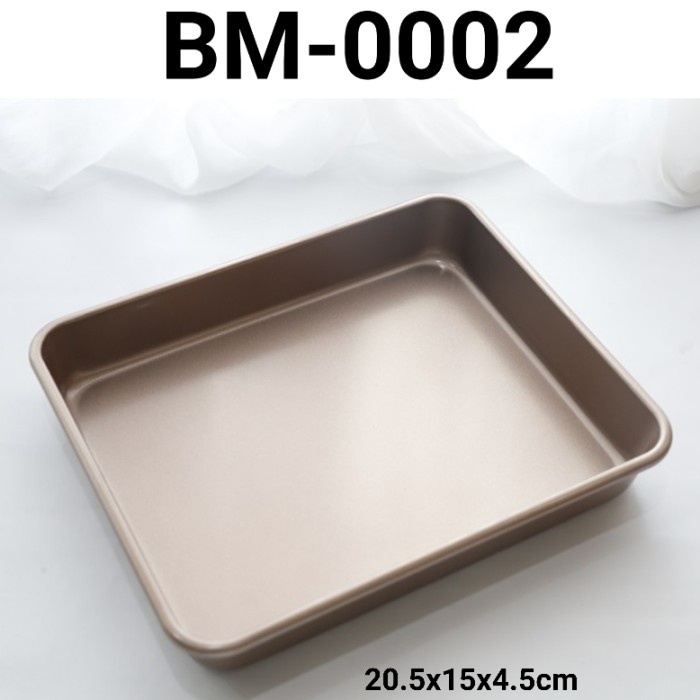 

BM-0002 LOYANG TEFLON CARBON STEEL ANTI LENGKET PERSEGI PANJANG EMAS S OBRAL DISKON