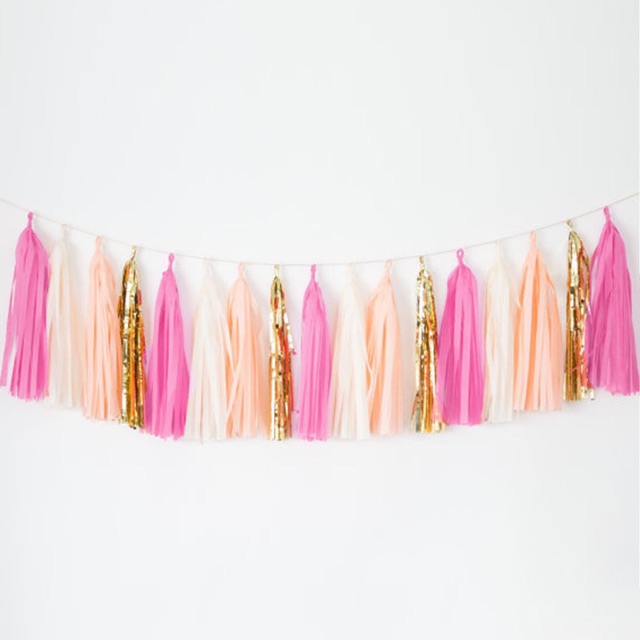 [MINI SET] BIRTHDAY Paket FANCY PINK TASSEL Dekorasi Backdrop Ulangtahun