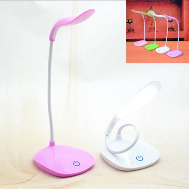 TONEWAN Lampu Meja Belajar Desk Lamp USB 14 LED