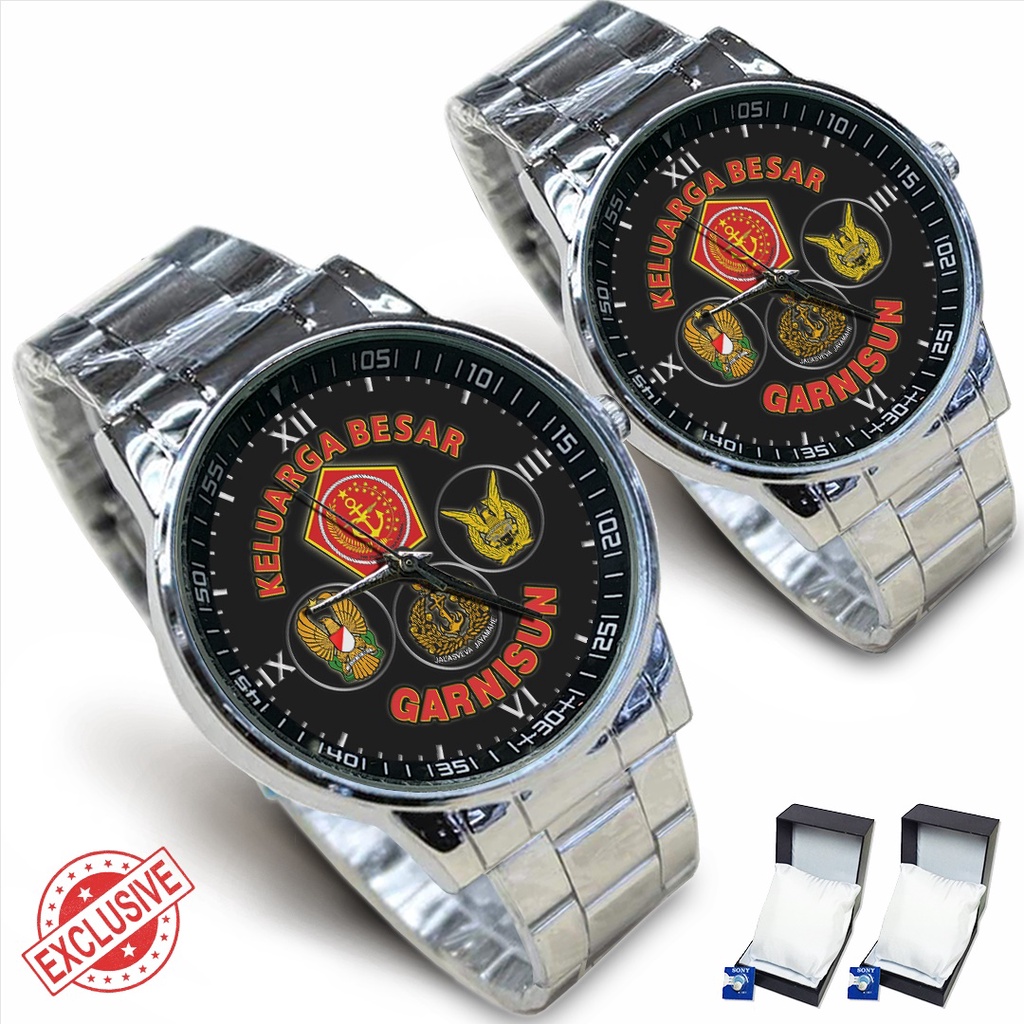 Jam Tangan Rantai Couple KEL BESAR GARNISUN (Limited Edition)