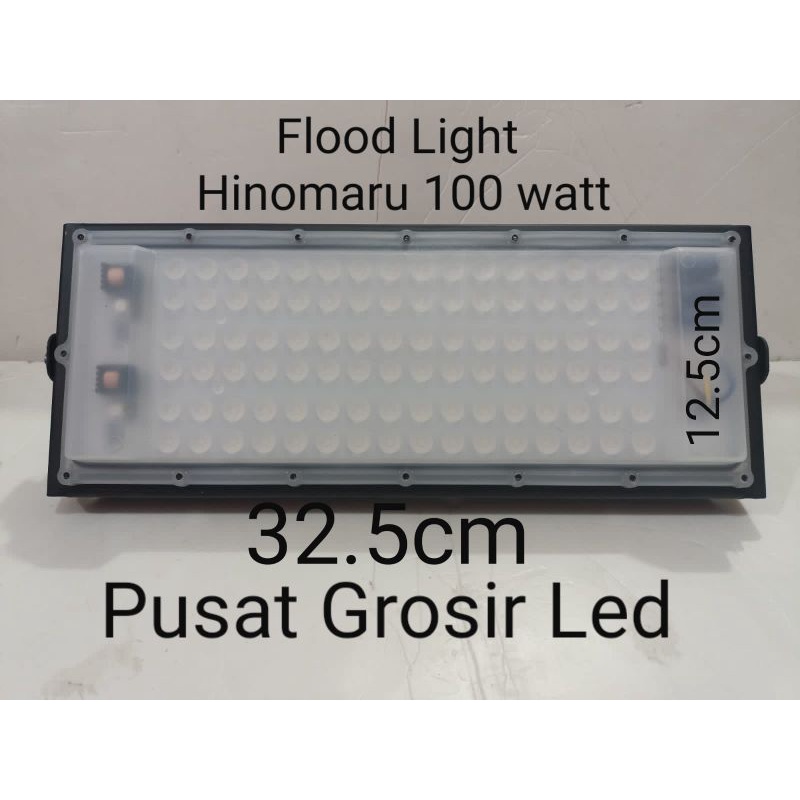 Hinomaru Lampu Sorot Led 100 Watt / Flood Light Hinomaru 100 Watt Putih