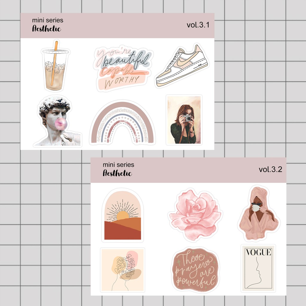 

Stiker Tumblr HP aesthetic / Stiker Laptop custom / stiker HP / Stiker Kpop | AESTHETIC MINI 3