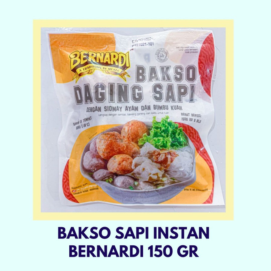 

Bernardi Bakso / Baso Sapi Instan 150gr