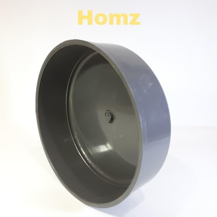 Dop 6" inch D Soket/Cap 6 in PVC/Tutup Pipa 6 inchi Polos Tanpa Dra