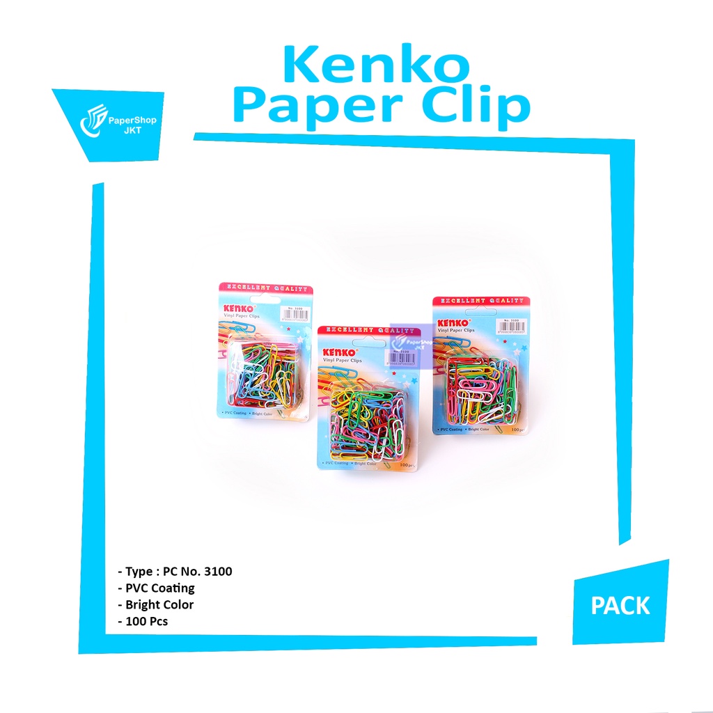 

KENKO - paper clip warna warni no. 3100