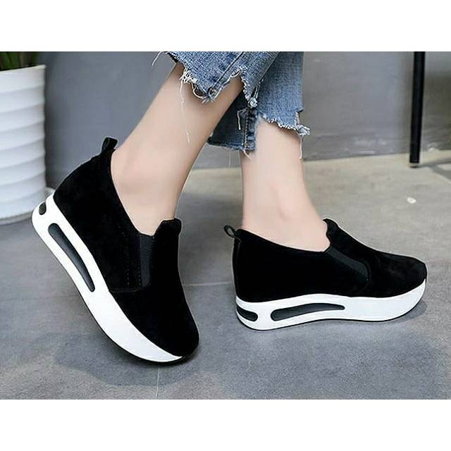 Sepatu wedges wanita import