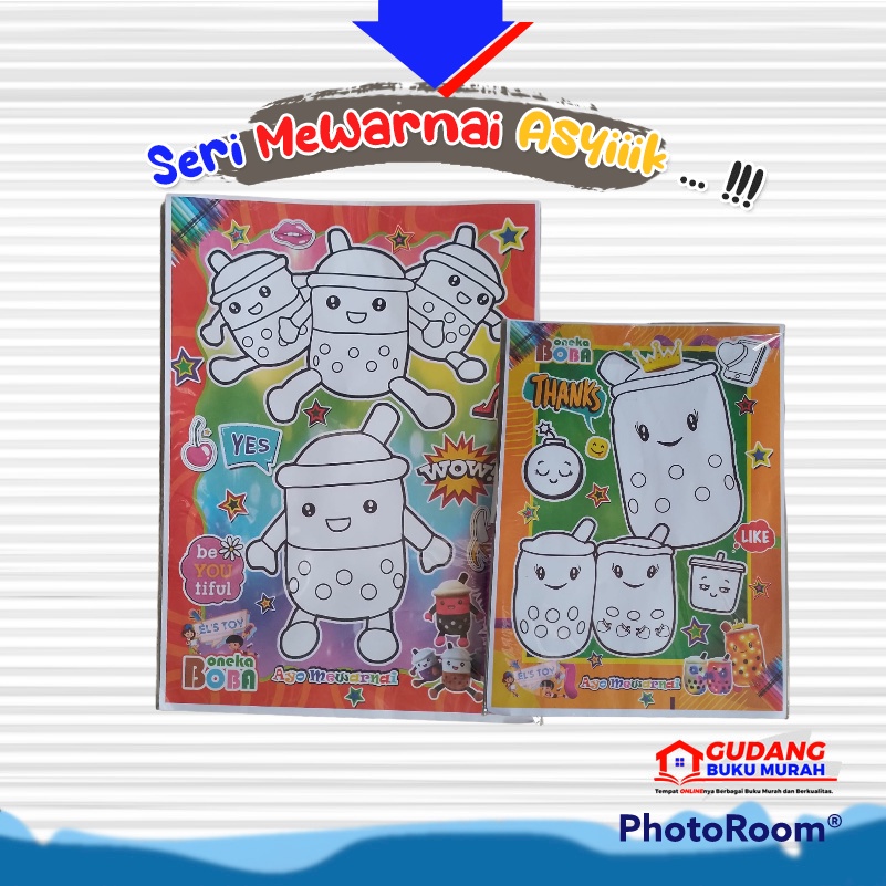 

Seri Mewarnai asik | 1 buku 2 gambar | buku mewarnai dengan spidol | mewarnai asik | buku mewarnai murah | buku mewarnai anak