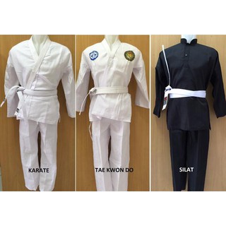 Baju Karate Taekwondo Silat Anak & Dewasa