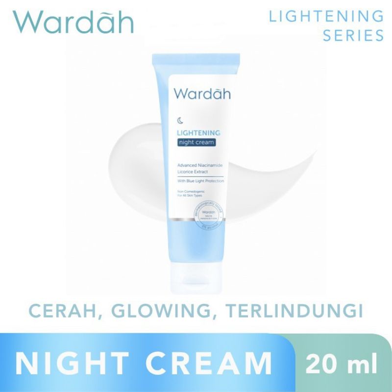[EXP NOVEMBER 2023] [20ml] Wardah Lightening Night Cream Tube