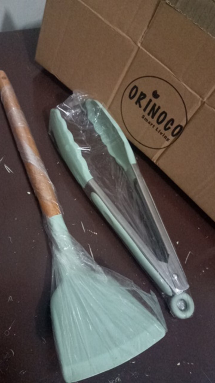 Orinoco Alat Masak Sutil Silicone Solid Turner / Tahan Panas Anti Leleh / Or-203a Tosca