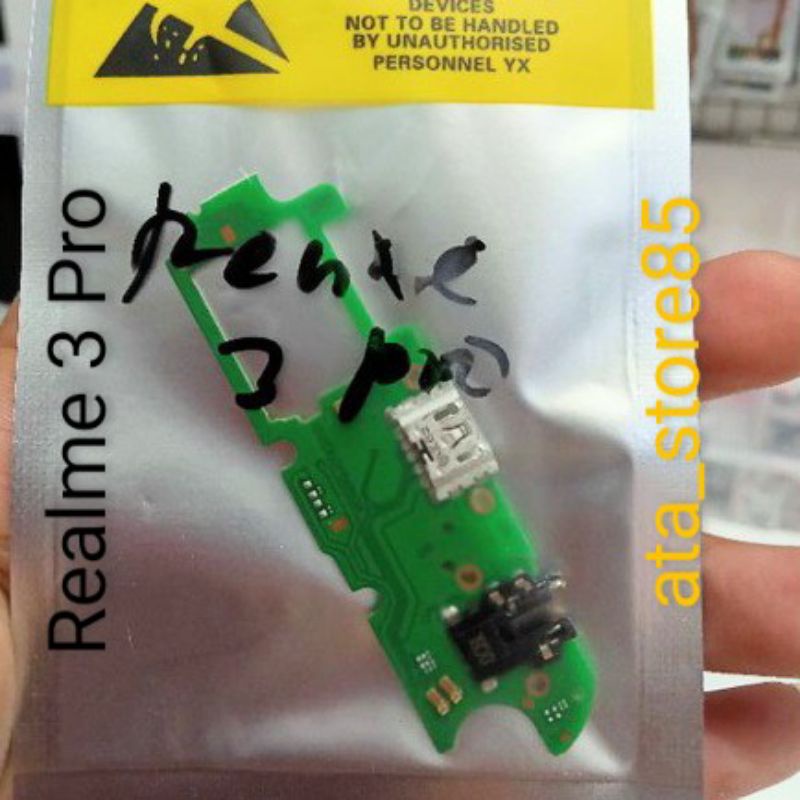 Papan Charger Realme 3 Pro | Realme3 Pro PCB UI+Mic Connector Charger Board Konektor Cas Flexible Flexibel Carger Original