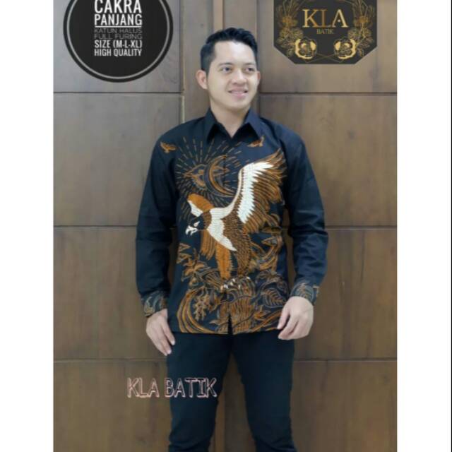 CAKRA PANJANG.Kemeja Batik Pria Modern