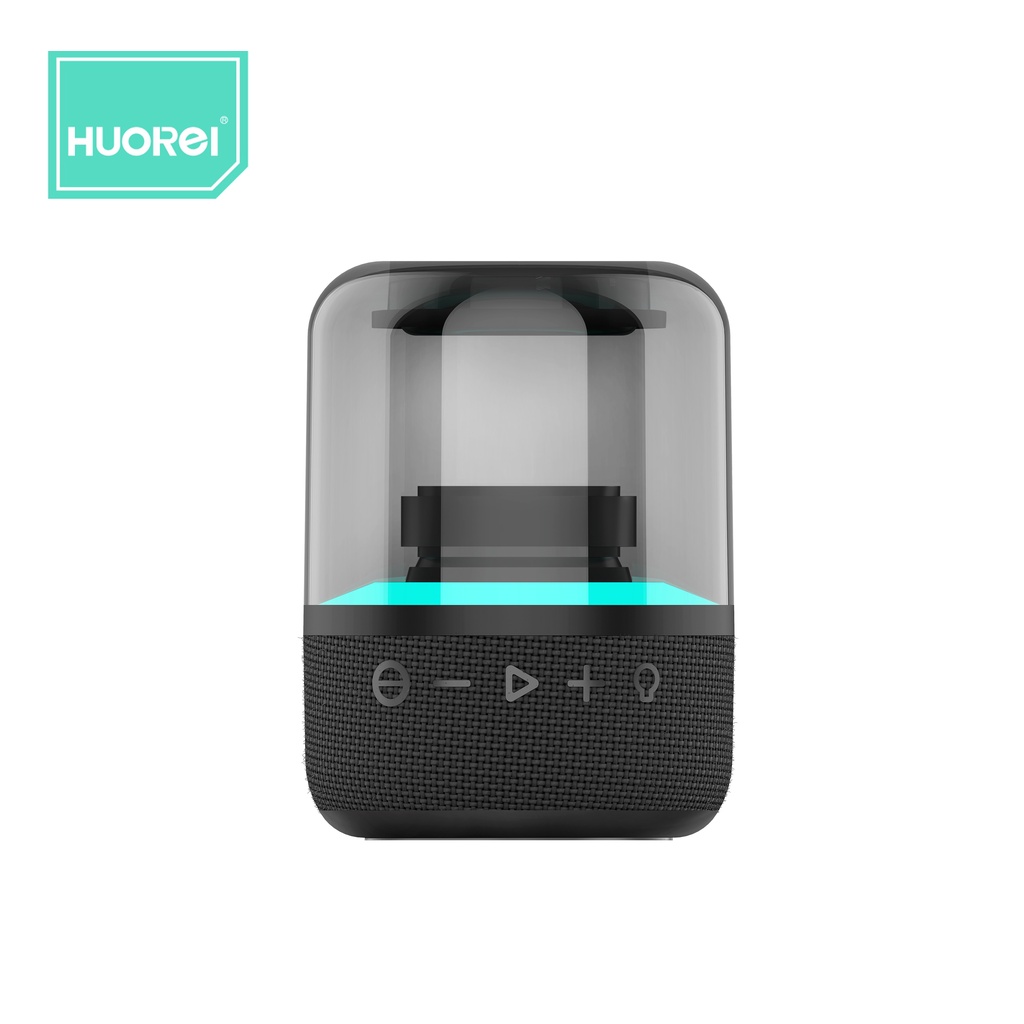 HUOREI F10 Speaker Bluetooh TWS Speaker with Colorful Light