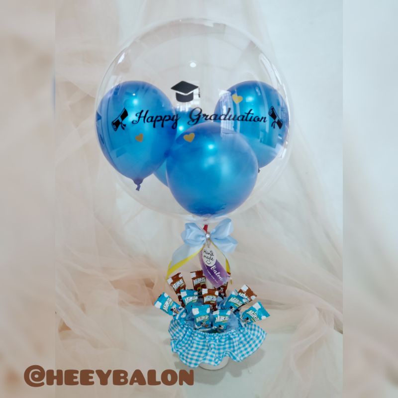 Balon Buket/Balon Box/Balon Bening/Balon Snack/Balon ultah/Balon Wisuda/Buket Wisuda/Kado Wisuda/