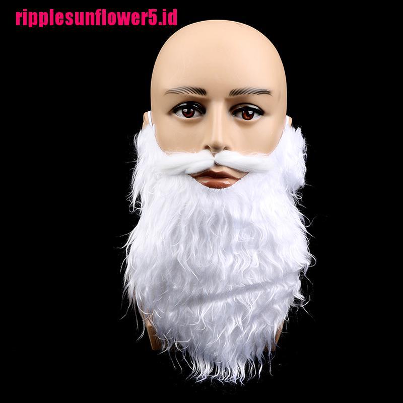 # Kaos T-Shirt Wanita Lengan Pendek Motif Print #Set Jenggot Santa Claus Warna Putih Untuk Pesta Natal