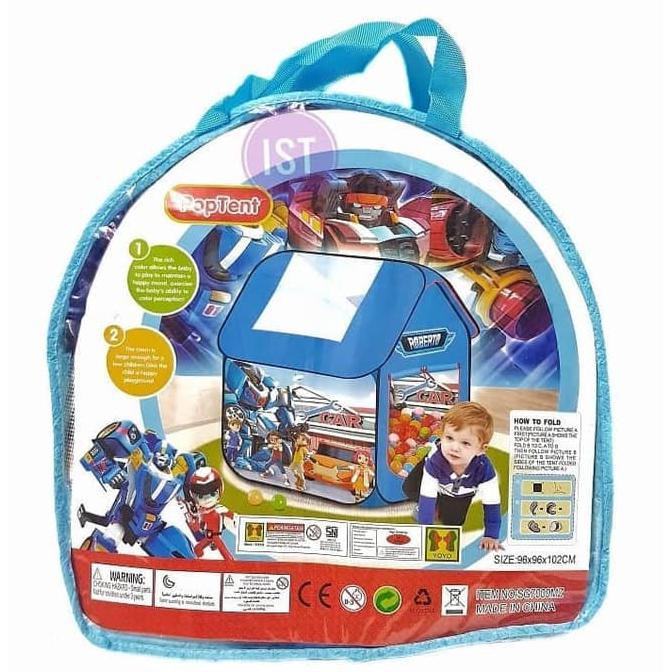 Promo  barang bagus  Mainan Anak Tenda Rumah TOBOT Biru - Tenda Anak Mandi Bola