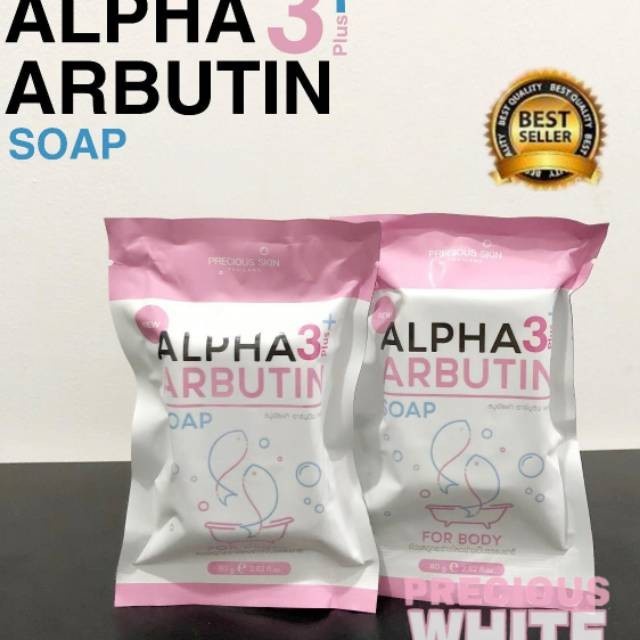 Alpha Arbutin 3 Plus Collagen Whitening Soap Sabun Pemutih Badan BPOM