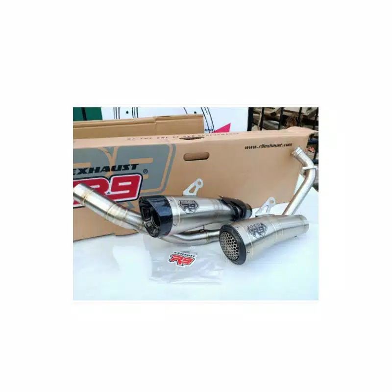 Knalpot R9 GP H2 SS New CBR150 CB150 R R15 V3 V1 V2 Xabre MT15 Vixion New GSX SONIC Satria Fu 150