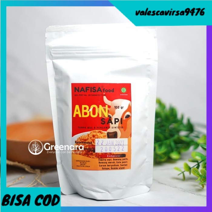 

⭐BISA COD⭐ Abon NAFISA Organik NON Msg / Abon Bayi / Makanan Mpasi Anak - TUNA MANIS