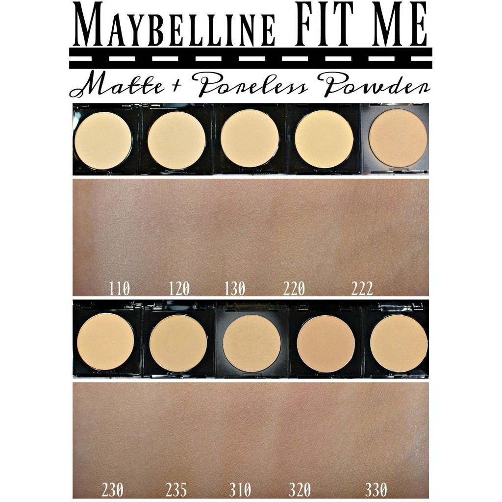 ❤️Glamouroseshop❤️ MAYBELLINE Fit Me Matte + Poreless Compact Powder SPF 28 PA+++ 6gr