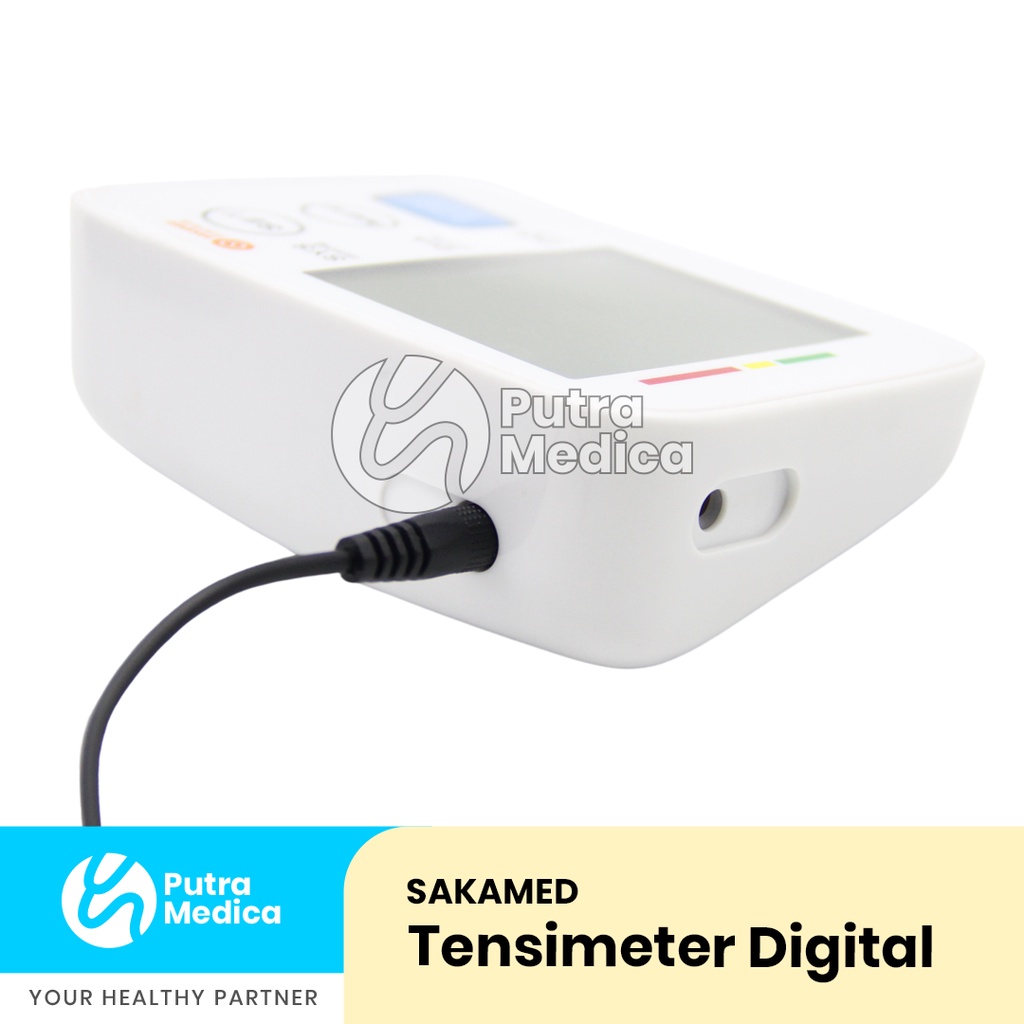 Sakamed Tensimeter Digital + Fungsi Suara Bahasa Indonesia / Tensi Elektrik Profesional / Alat Ukur Tekanan Darah / Blood Pressure Monitor