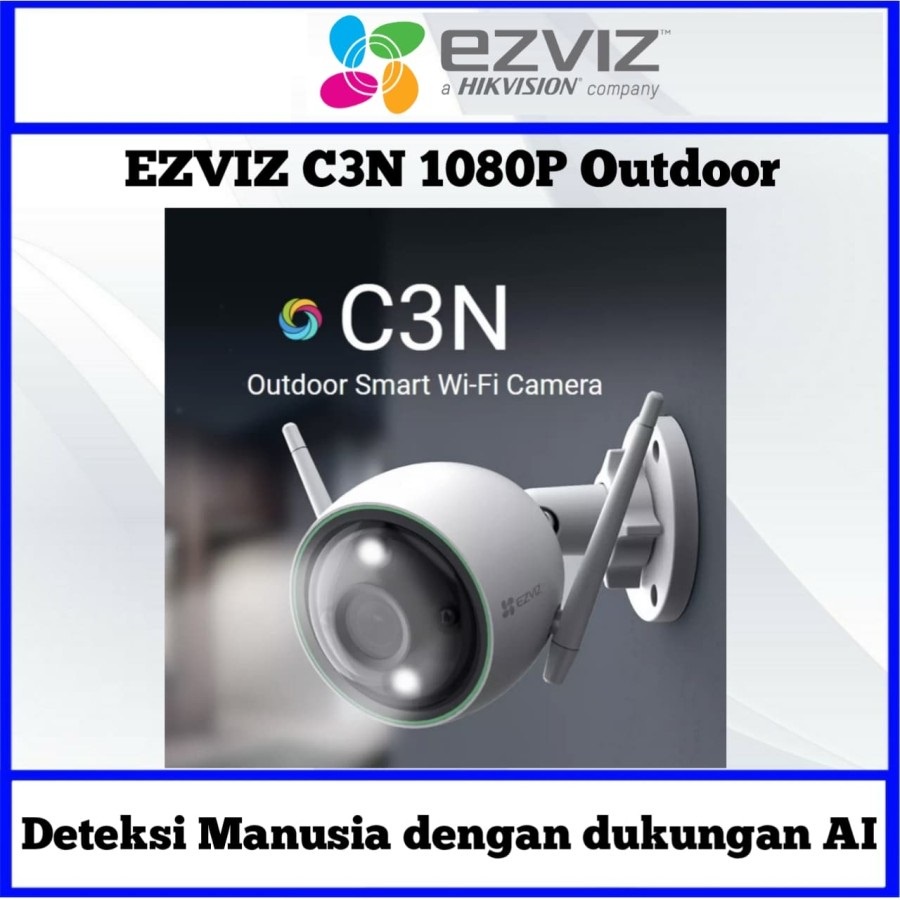 CAMERA EZVIZ C3N 1080P WIRELESS IP CAMERA COLOR NIGHT SMART IR