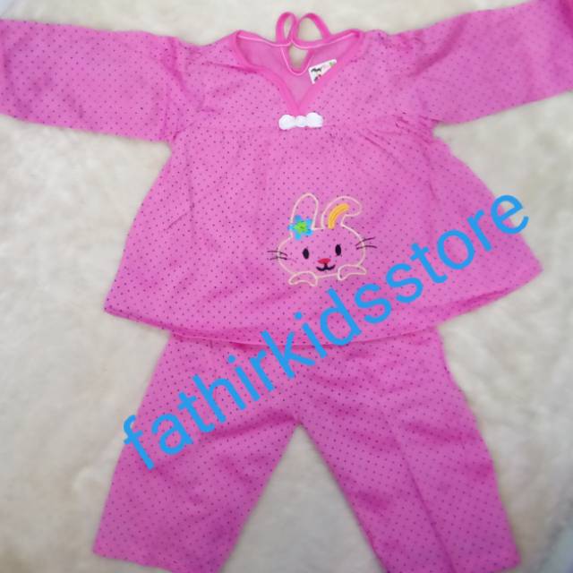 PAKAIN TIDUR BAYI/STELAN TIDUR BABY PEREMPUAN/ATAS BAWAH  BAJU TIDUR MURAH MERIAH