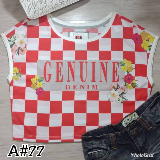 NEW!! Kaos Wanita Croptee Model Terbaru HASSENDA A#77