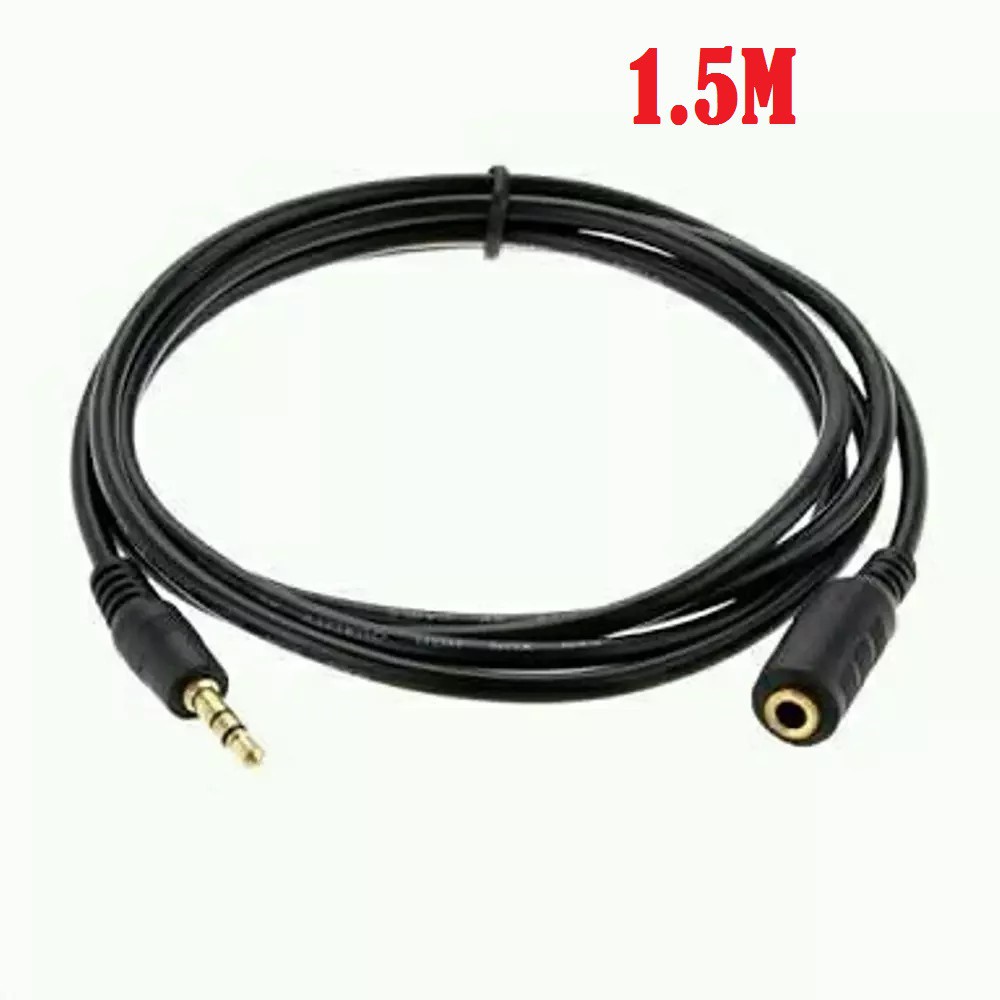 KABEL PERPANJANGAN AUDIO MALE - FEMALE 1.5M GOLD PLATED