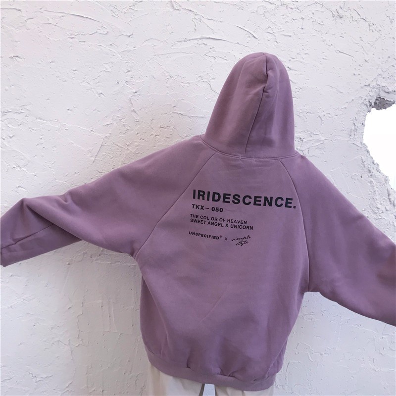 HOODIE WANITA PRIA CASUAL SIMPLE STYLE FLEECE TEBAL KEREN TERBARU'