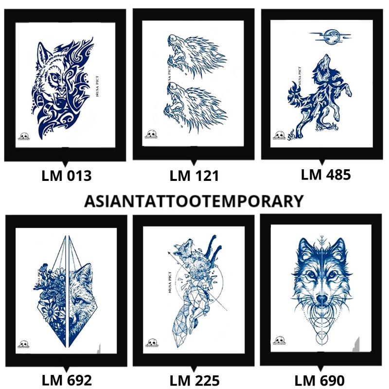 ⛔LIMITED EDISION⛔ SEMI PERMANEN &quot;MACAN - TIGER - SERIGALA - WOLF - RUBAH - LION - HARIMAU&quot; ORIGINAL TATO ASIANTATTOOTEMPORARY MAGIC TATTO BEST SELLER TEMPORARY