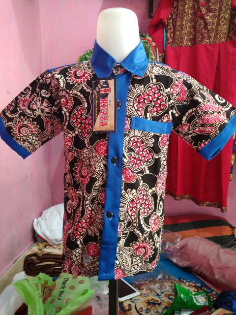 Ruzza Grosir Batik Kemeja Anak Ukuran 0-5 Tahun Hem Random (min 5pcs) Murah