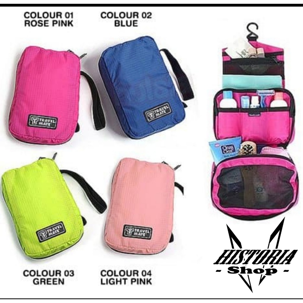 Tas Wanita - Travel Mate Toiletries Pouch (Tas Penyimpanan Multifungsi / organizer) - Tas Murah