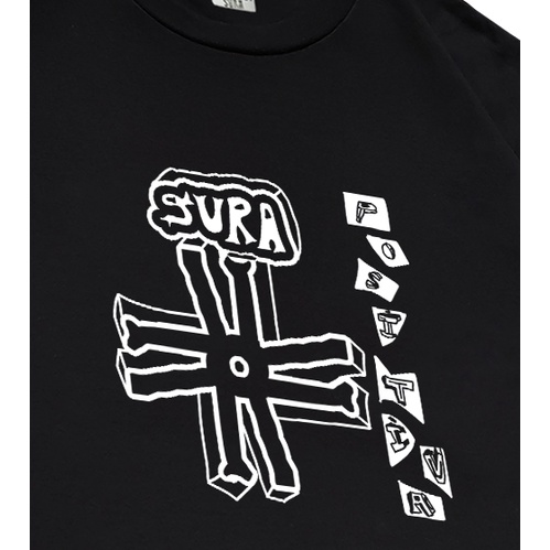 Sura Positiva - Tshirt Heavyweight Cotton (Rerose) Black