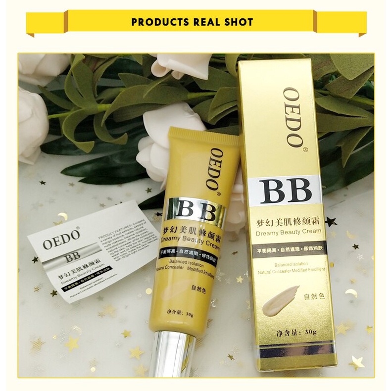 [100% Asli] Oedo Krim BB Makeup Concealer Krim Kecantikan Krim Pemutih Tabir Surya Pelembab Wajah