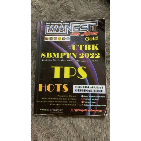 [PRELOVED] buku wangsit TPS gold 2022