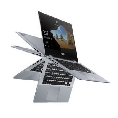 Asus VivoBook Flip TP412FA i5-10210U 8Gb 512Gb 14" FHD IPS OHS W10 Touch Resmi-Silver Blue