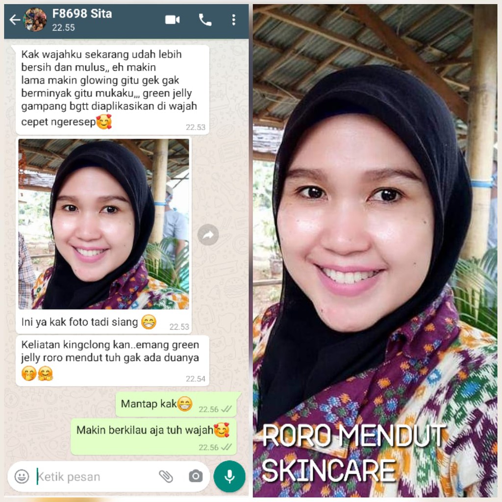 Roro Mendut Green Jelly Premium Super Wajah Glowing Sleeping Mask Whitening Anti Aging BPOM Original