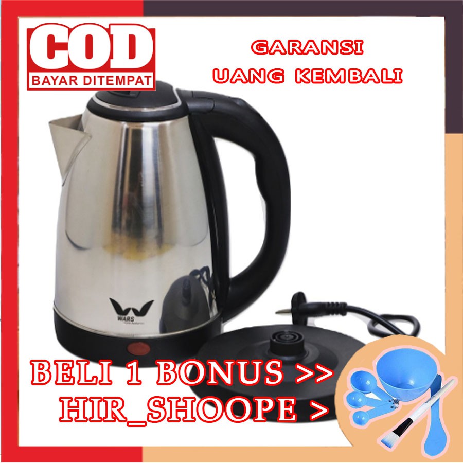 Teko air panas - Teko - Teko listrik - Teko listrik stainless - Kettel listrik - Masak air listrik 1