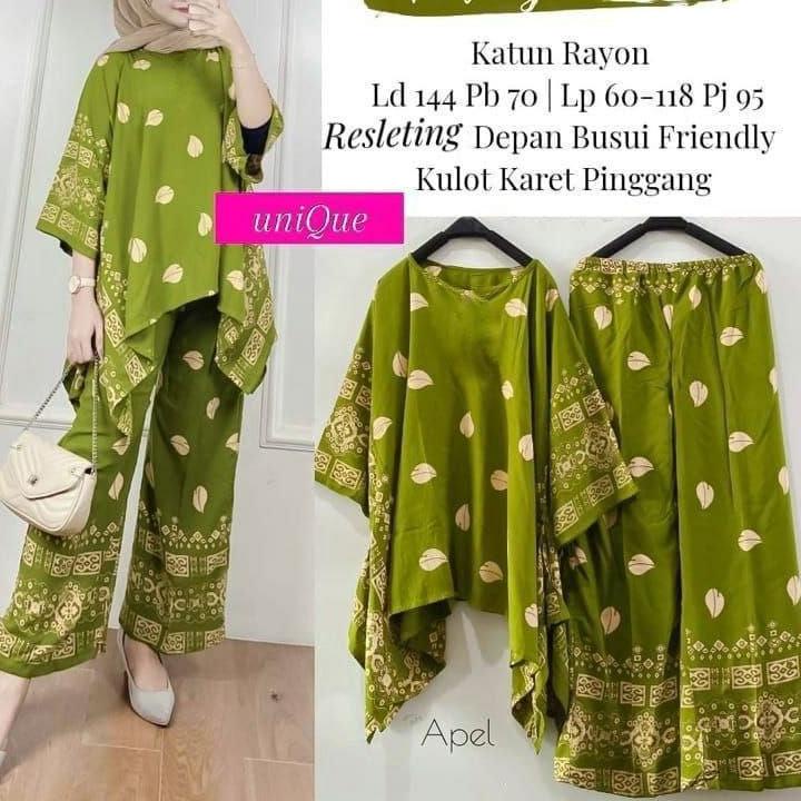 SALEE.. Setelan Wanita Jumbo-Setelan wakawaka Jumbo-One set ori naura Motif