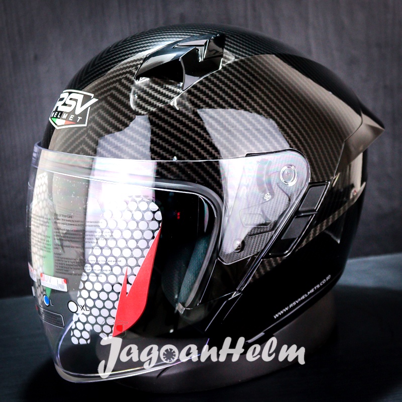 RSV HELM SV300 CARBON | BLACK | SV300 DOUBLE VISOR