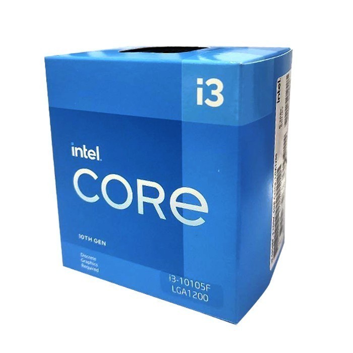 Intel Core I3 10105F BOX 3.7Ghz - 4.4Ghz - LGA 1200 CometLake GEN 10