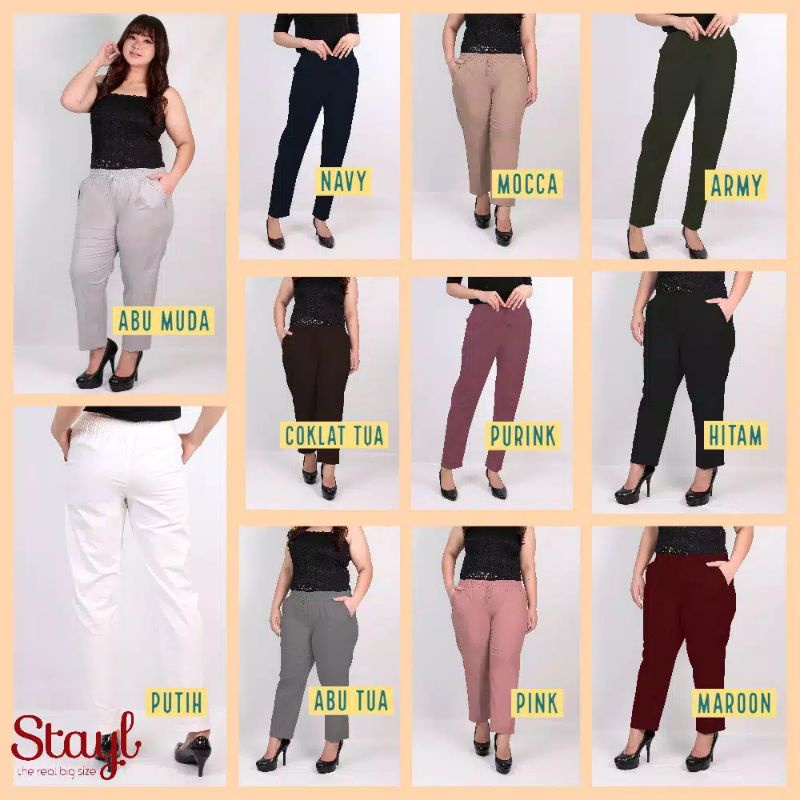 Celana Joger Cargo Wanita CARGO WANITA SOFTJEANS SNOW CELANA PANJANG WANITA