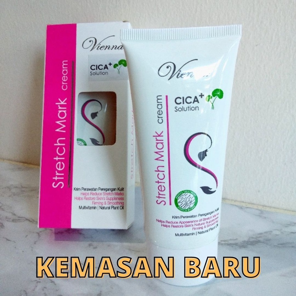 CREAM PENGHILANG STRETCH MARK VIENNA STRETCH MARK CREAM ORIGINAL BPOM - ANTI SELULIT