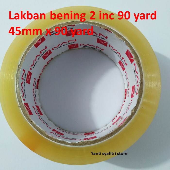 

lakban bening 2 inc 90 yard 1 pcs