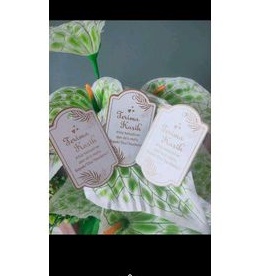 

KARTU UCAPAN TERIMAKASIH / THANKS CARD 500pcs