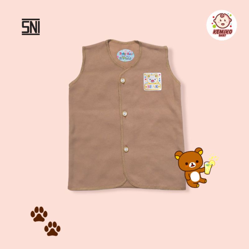 BABY KEN Baju Bayi Kutung/Buntung Newborn dan All Size Warna Tua-Coksu