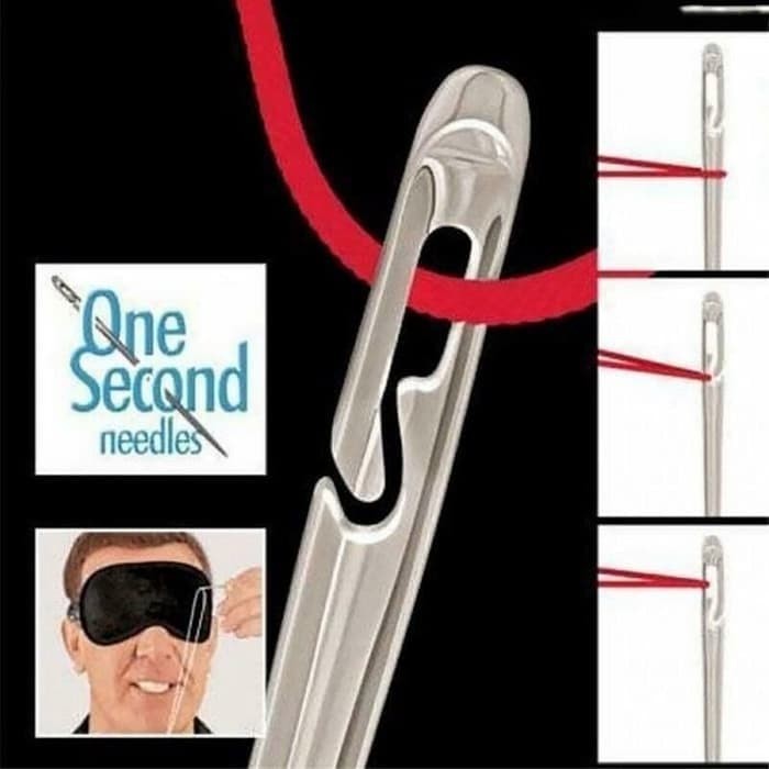 FREE 1 BOX BENANG GUNTING ONE SECOND NEEDLE Jarum Jahit Tangan 1 detik