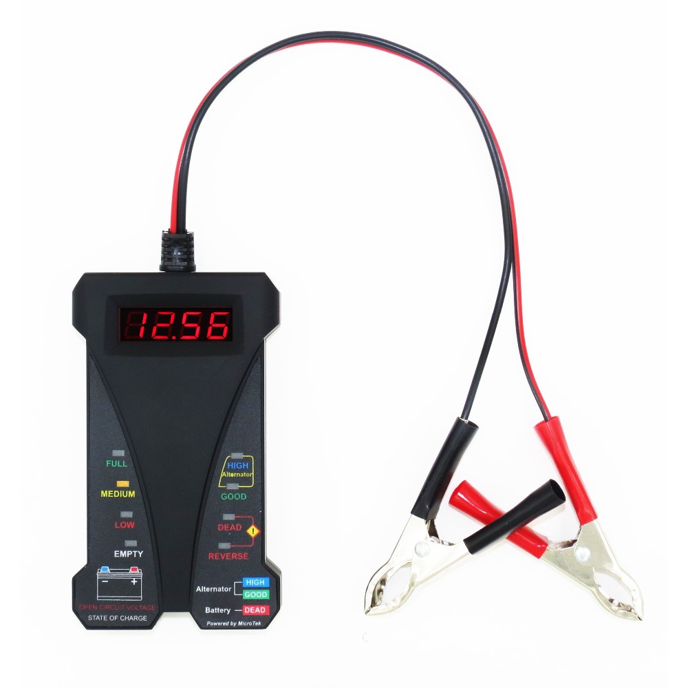 Bisa COD Alat Cek Kondisi Aki Mobil &amp; Motor Tester Baterai Digital 12V Dengan 6 LED Indikator